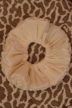 Maxi chouchou froufrou blanc satiné