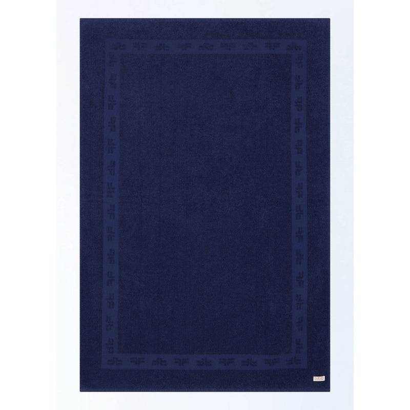 Drap De Plage En Coton - Bleu Marine