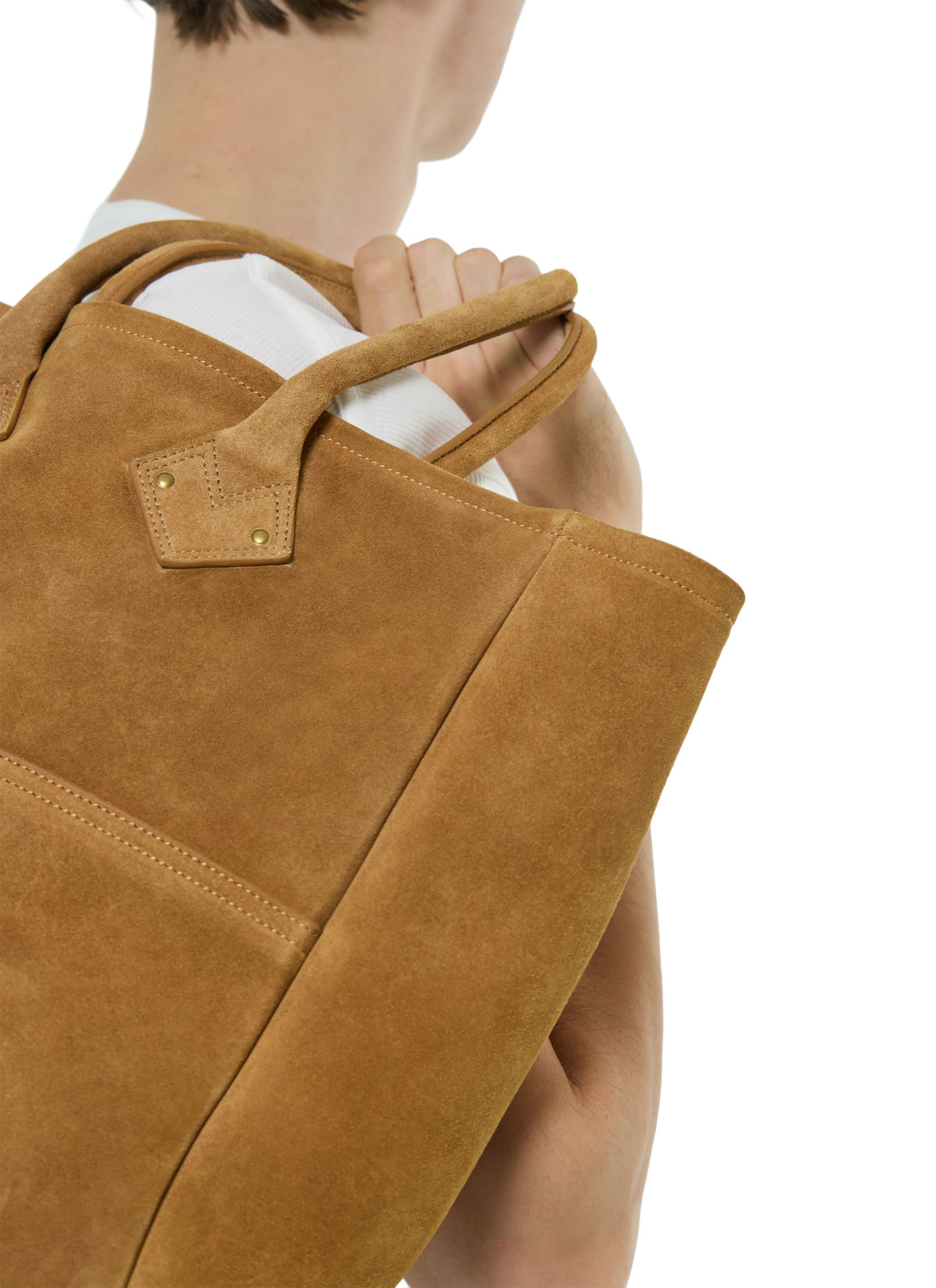 Tote Bag En Daim - Camel
