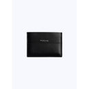 Porte-Cartes En Cuir Lisse Noir - Noir