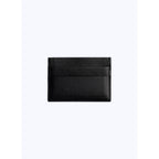 Porte-Cartes En Cuir Lisse Noir - Noir