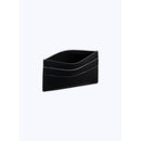 Porte-Cartes En Cuir Lisse Noir - Noir