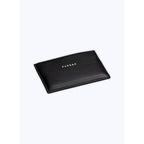 Porte-Cartes En Cuir Lisse Noir - Noir