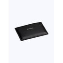 Porte-Cartes En Cuir Lisse Noir - Noir