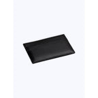 Porte-Cartes En Cuir Lisse Noir - Noir