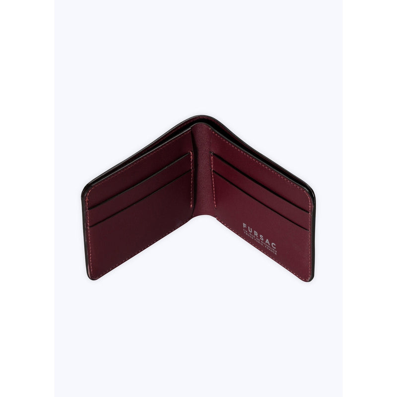 Burgundy Smooth Leather Wallet - Burgundy