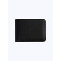 Black Grained Leather Wallet - Black