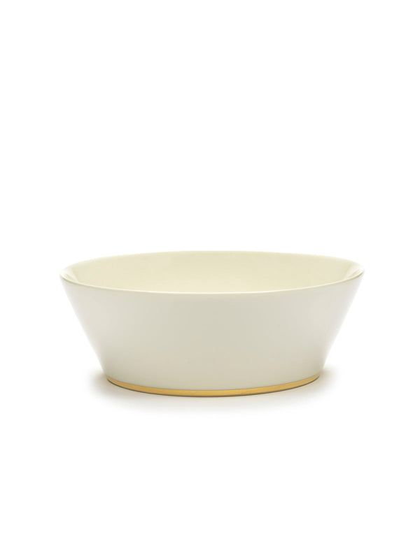 Juego de 2 cuencos XL - Blanco - Desiree Gold - De Roger Van Damme