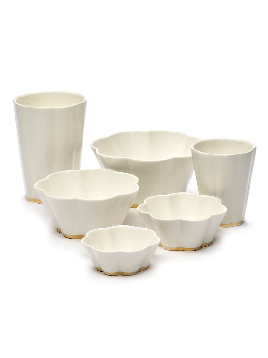 Desiree - 4 Mugs L - White Gold - Roger Van Damme