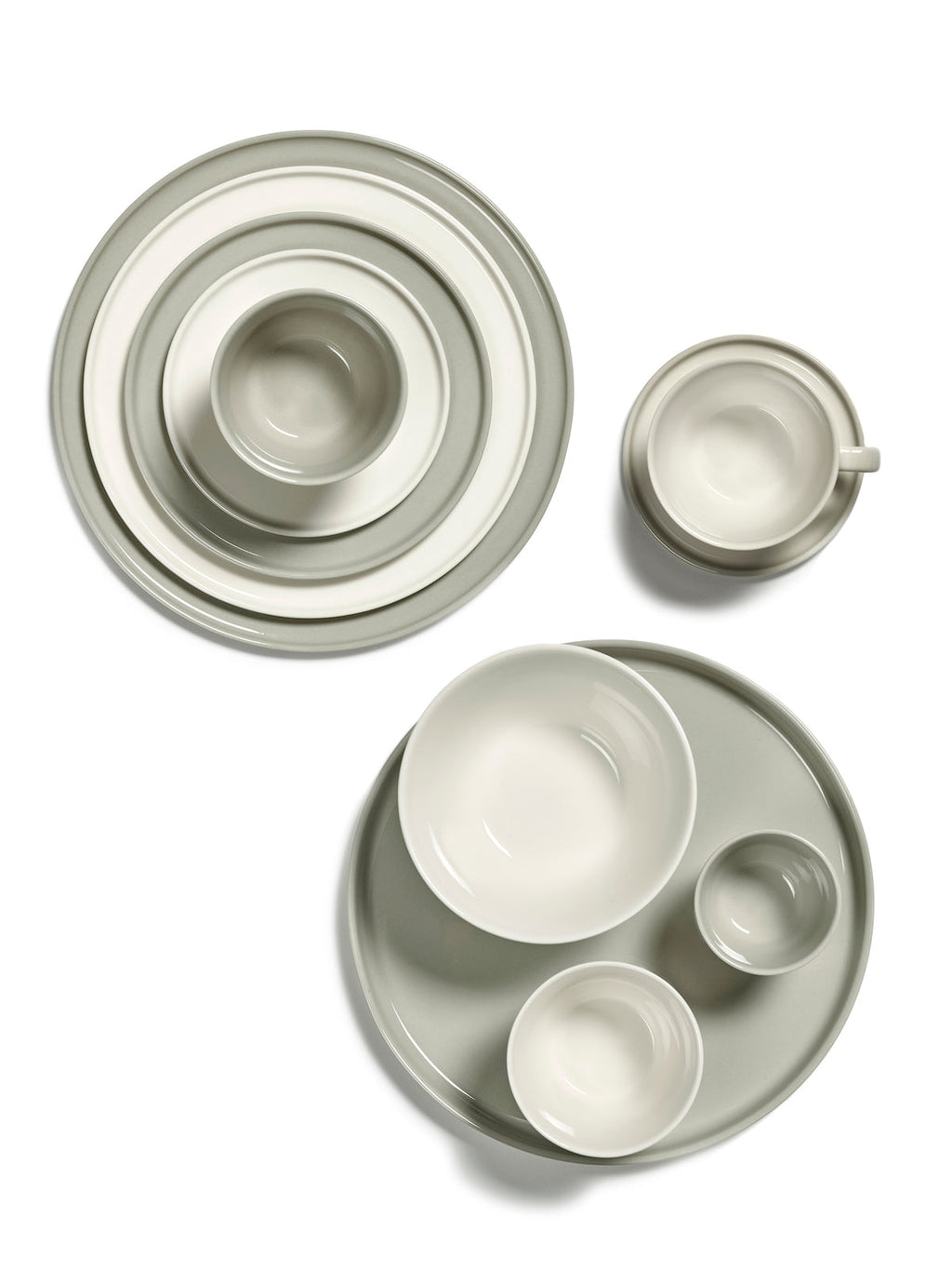 Set of 4 Handleless Cappuccino Cups - Sand Cena - By Vincent Van Duysen