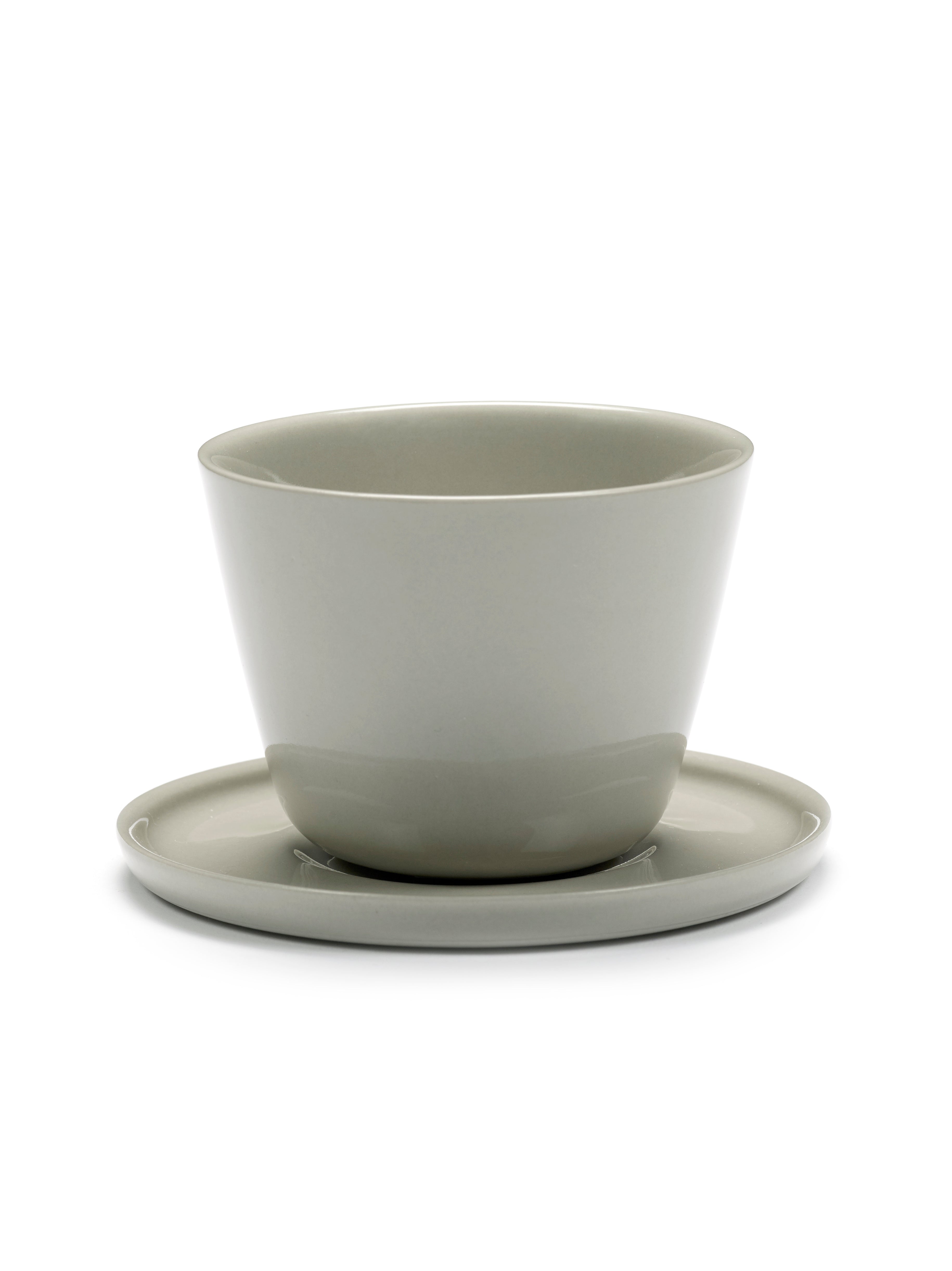 Set of 4 Handleless Cappuccino Cups - Sand Cena - By Vincent Van Duysen