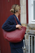 Burgundy Braided Bag