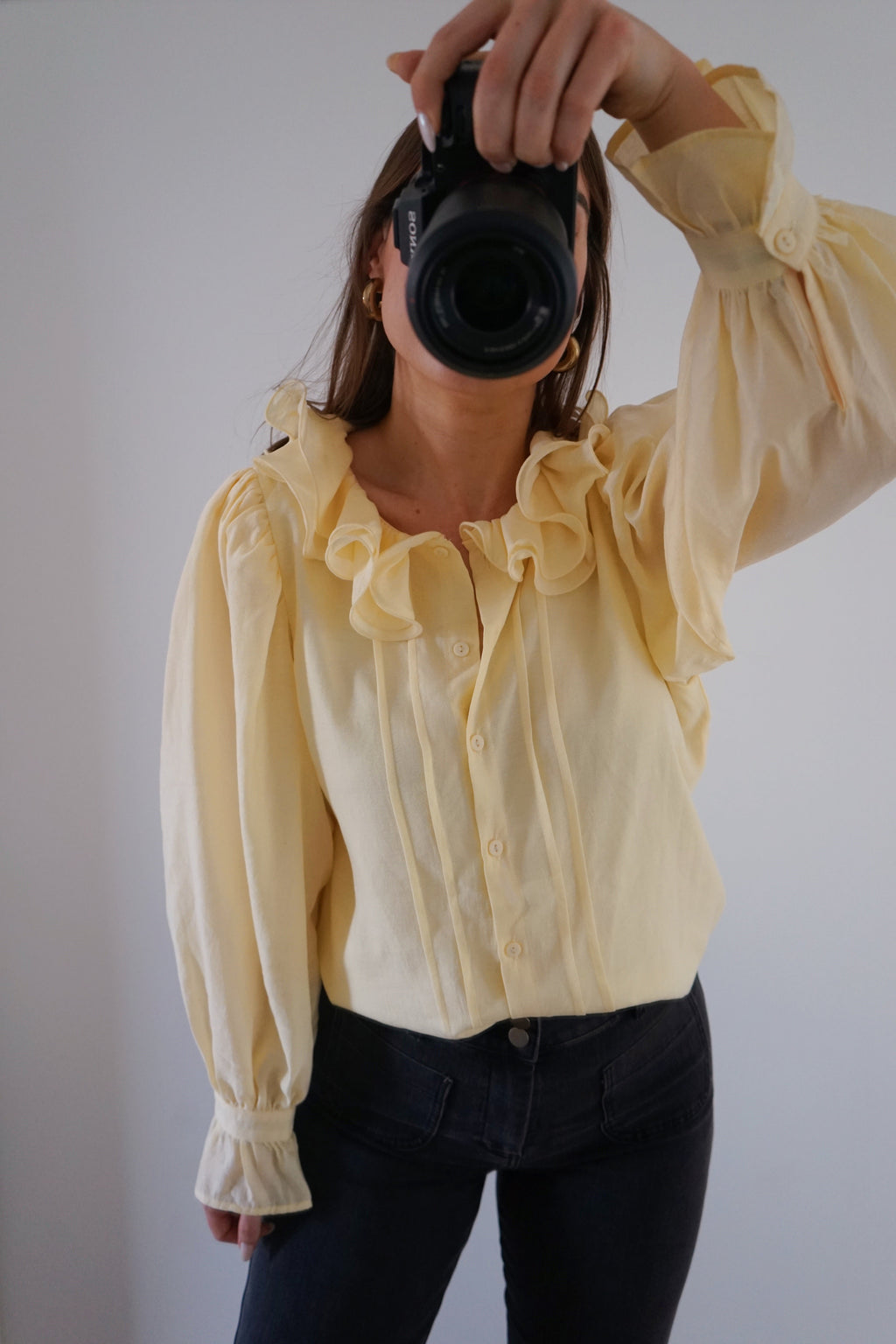 Blouse Brune jaune pâle