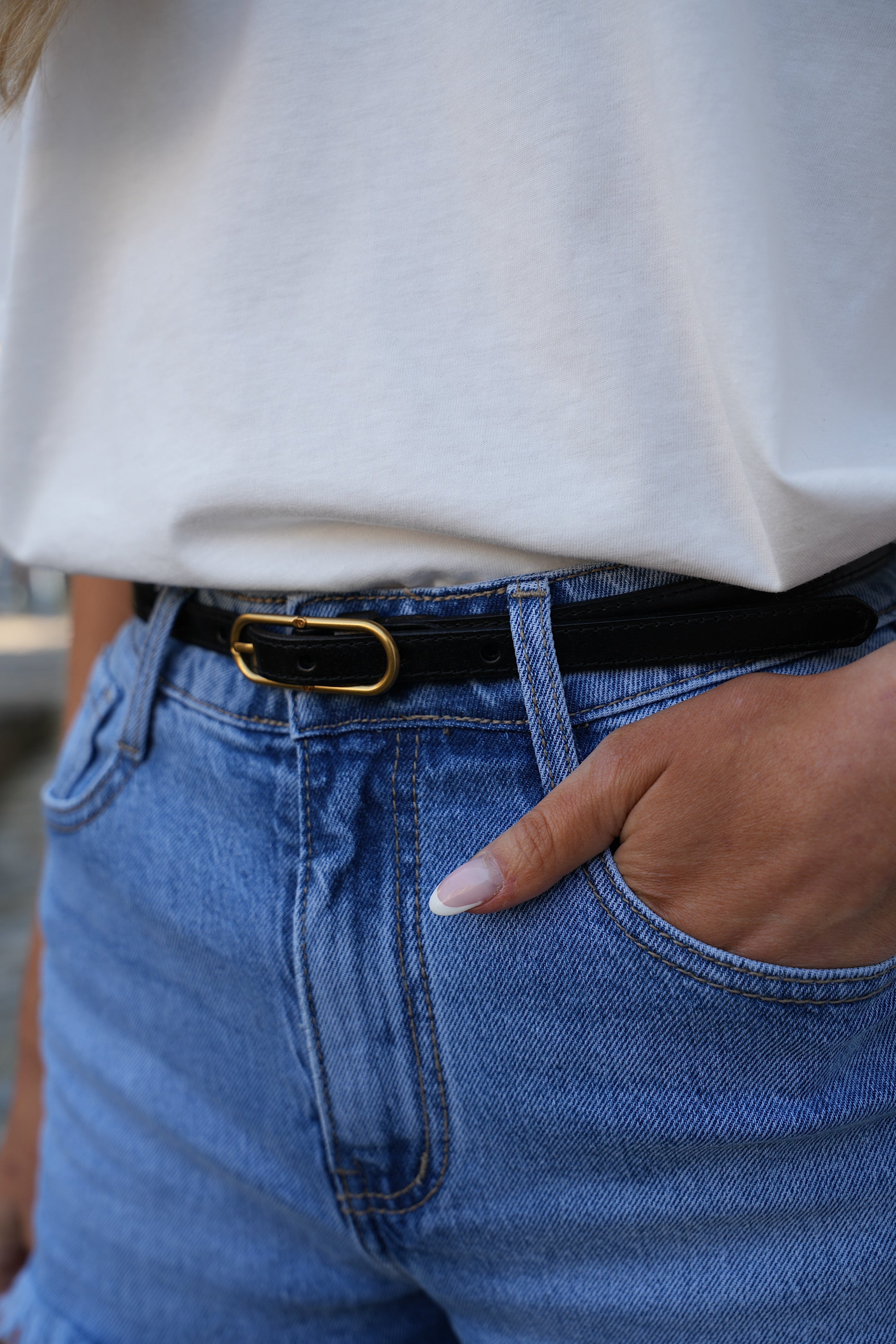 Ceinture Cuir Tara - Noire