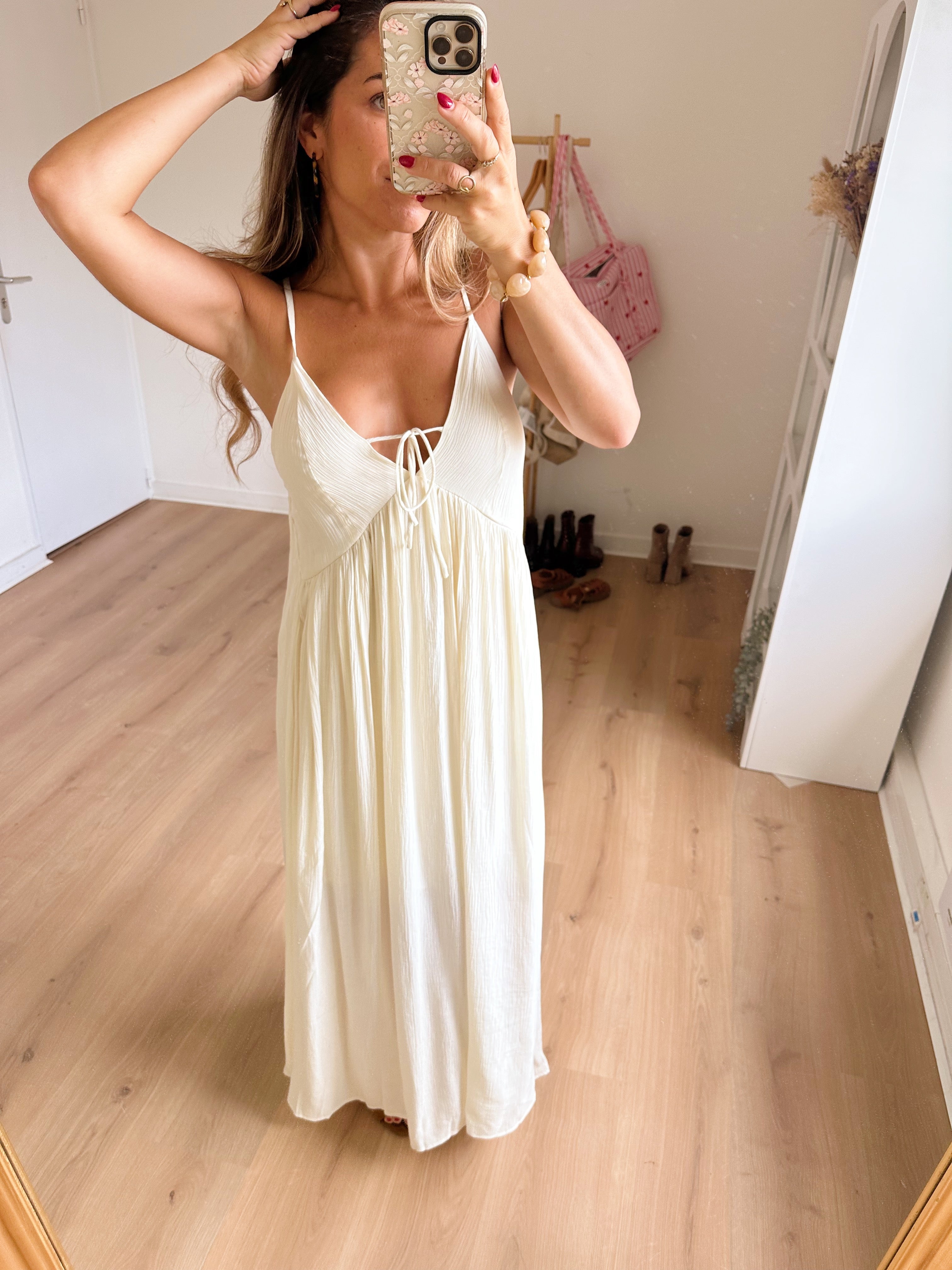 Robe Longue Stella Écrue