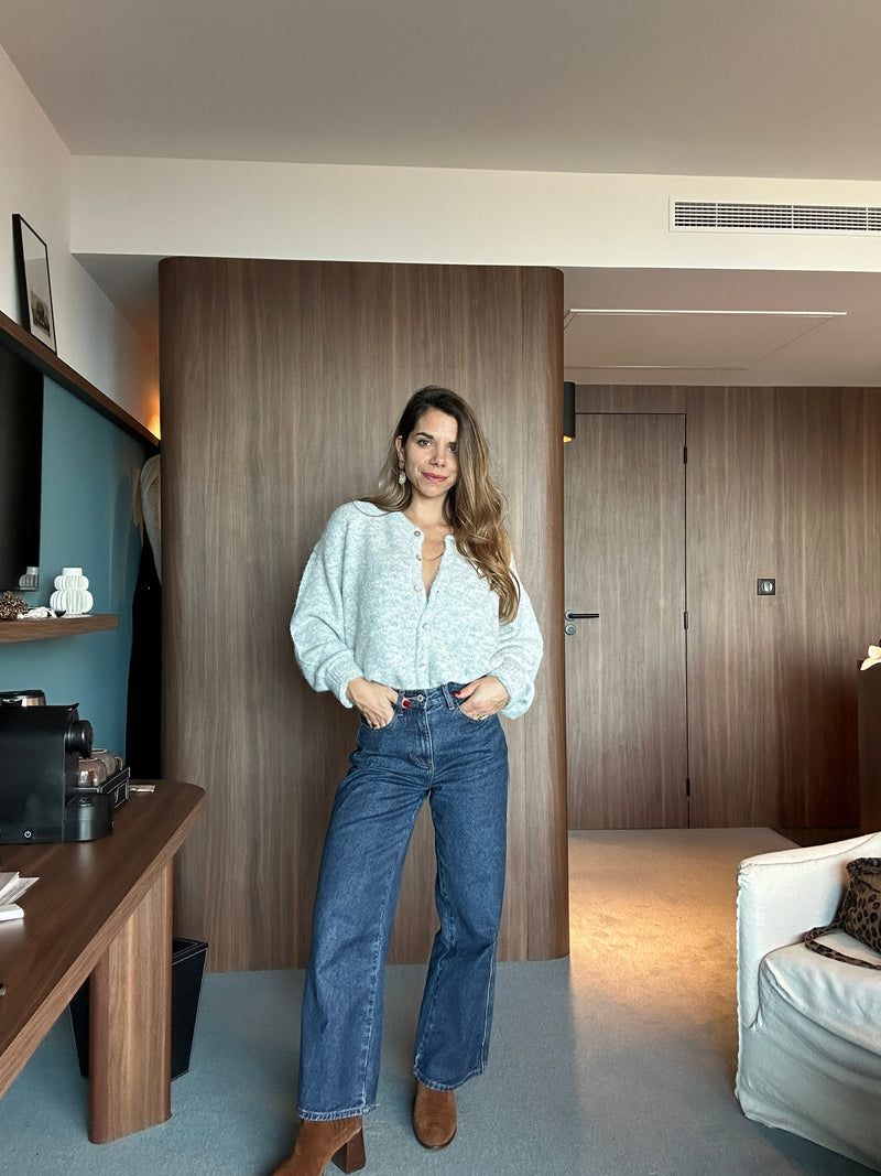 Cardigan Charlie Gris Clair