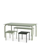 August - Table - L - Aluminium - Vert