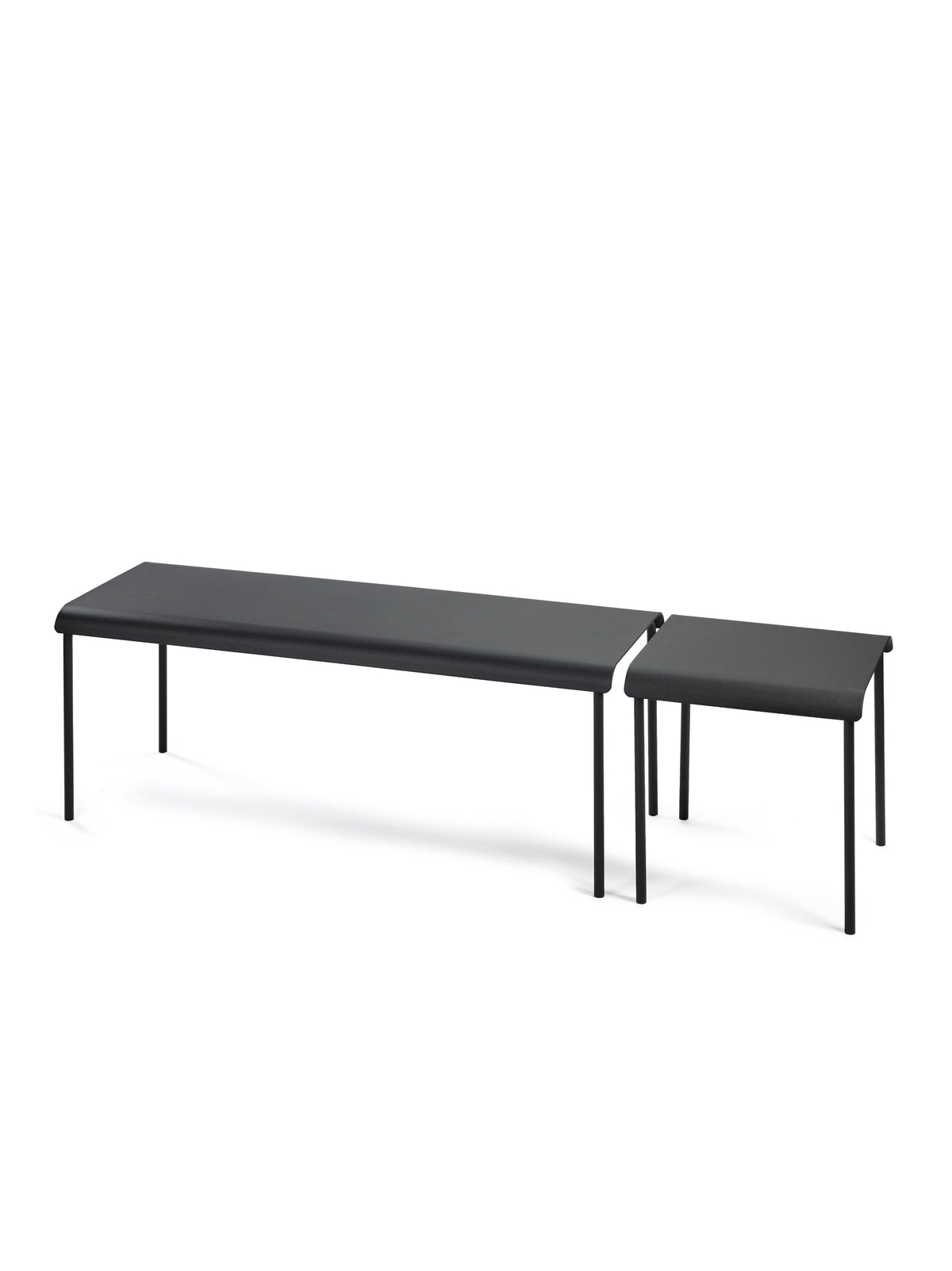 August - Banc - Aluminium - Noir