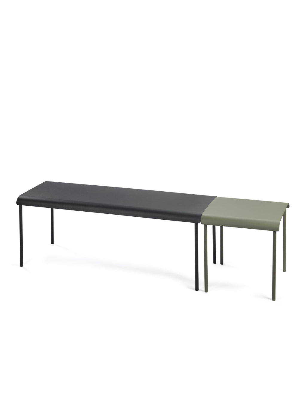August - Banc - Aluminium - Noir