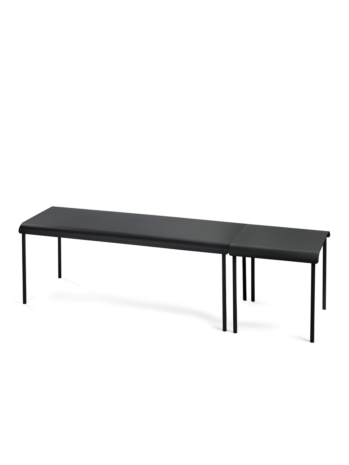 August - Banc - Aluminium - Noir