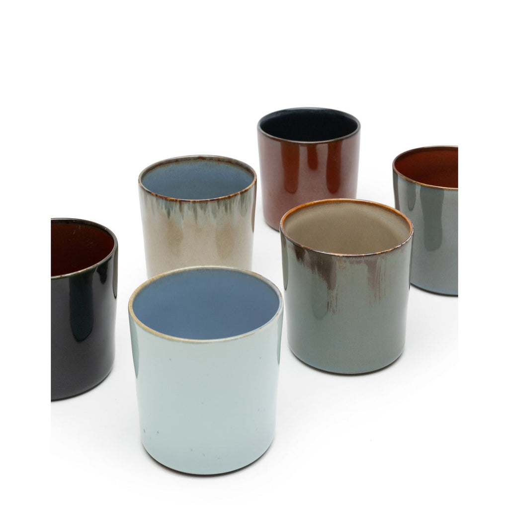 Terres De Rêves - 8 Mugs M - Light Blue/Smoky Blue - Anita Le Grelle