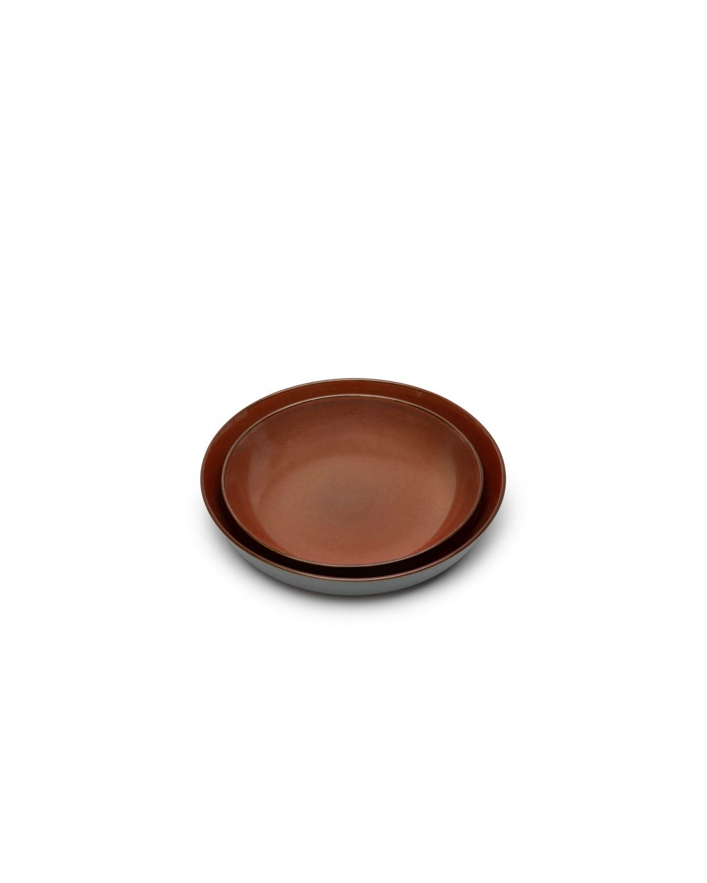 Terres De Rêves - Assiette Creuse S - Smoky Blue/Rust - Anita Le Grelle