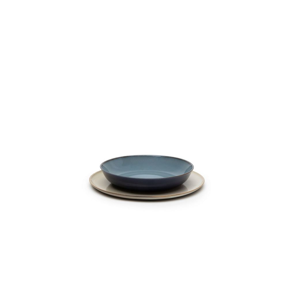 Terres De Rêves - 4 Assiettes Creuses S - Dark Blue/Smoky Blue - Anita Le Grelle