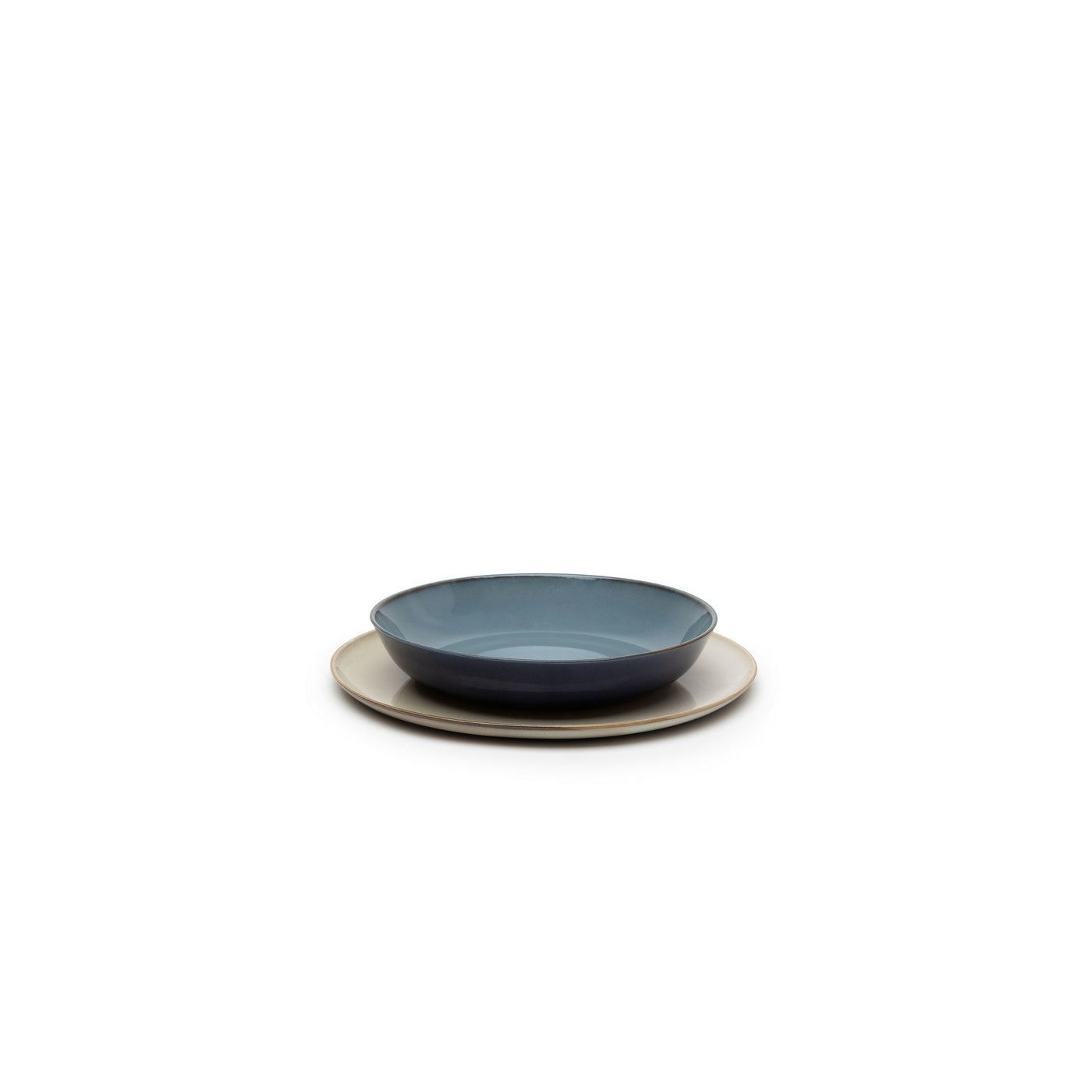 Terres De Rêves - 4 Assiettes Creuses S - Dark Blue/Smoky Blue - Anita Le Grelle