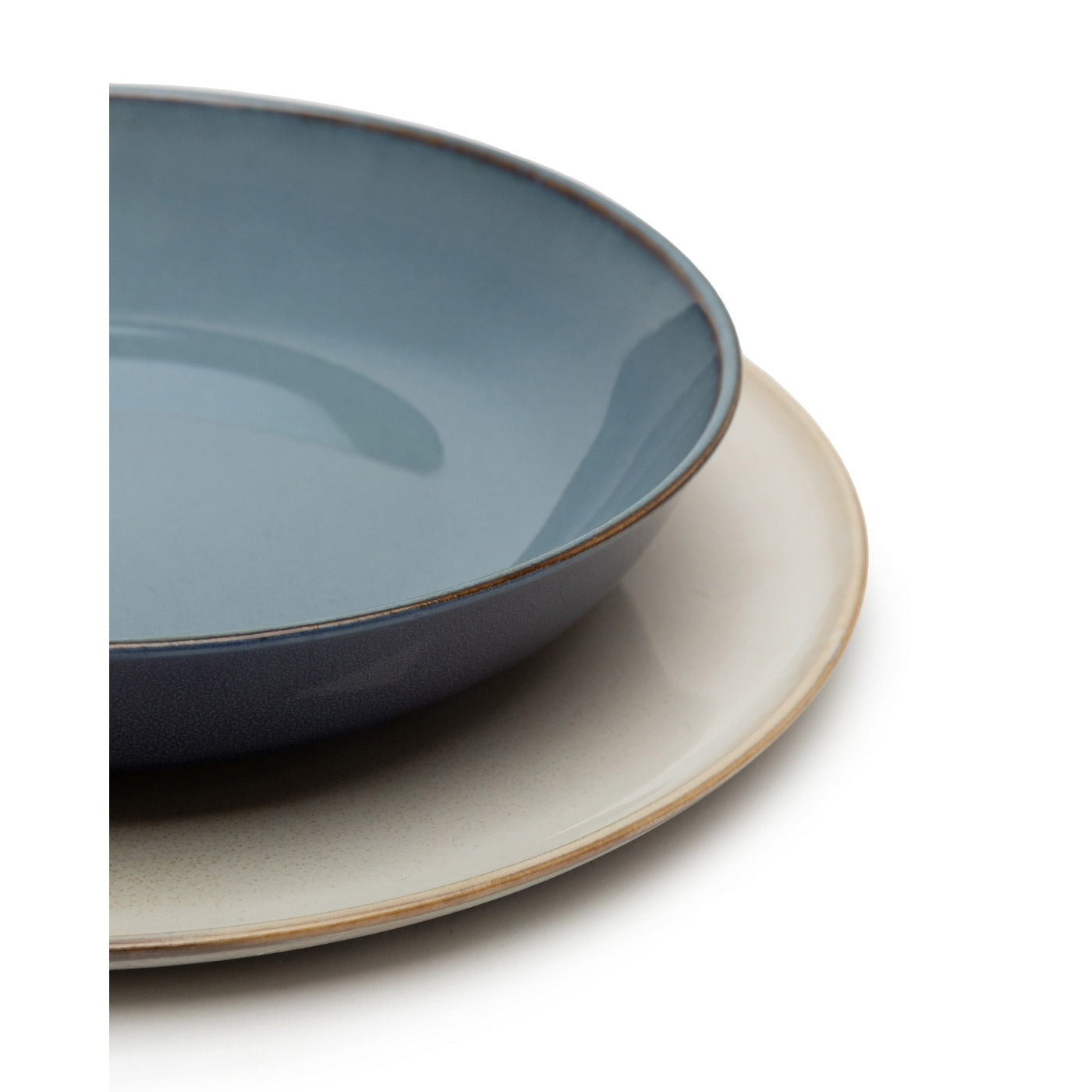 Terres De Rêves - 4 Assiettes Creuses S - Dark Blue/Smoky Blue - Anita Le Grelle