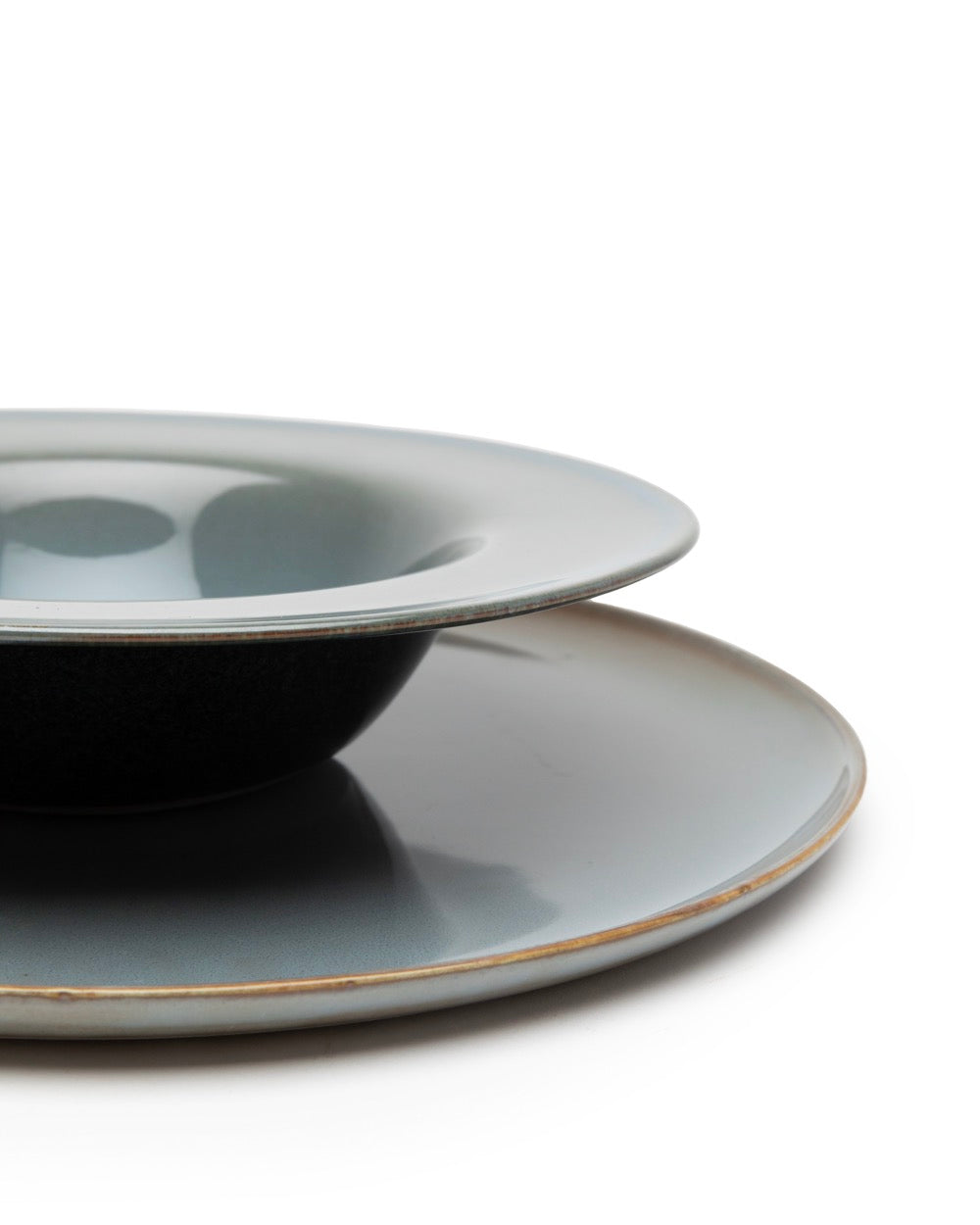 Terres De Rêves - Assiette À Pâtes S - Dark Blue/Smoky Blue - Anita Le Grelle