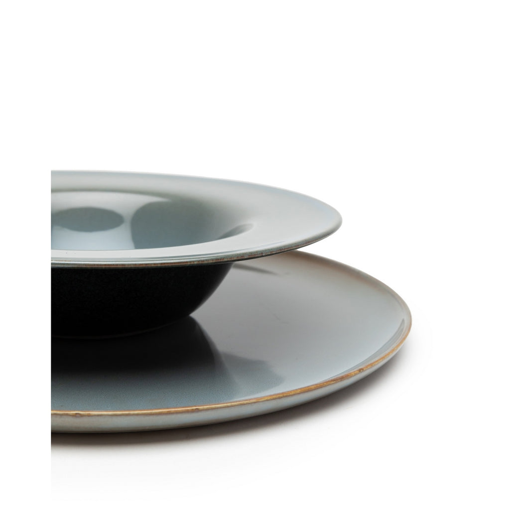 Terres De Rêves - 8 Assiettes À Pâtes S - Azul oscuro/Azul ahumado - Anita Le Grelle
