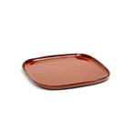 Terres De Rêves - 8 Assiettes Carrées L - Rust - Anita Le Grelle