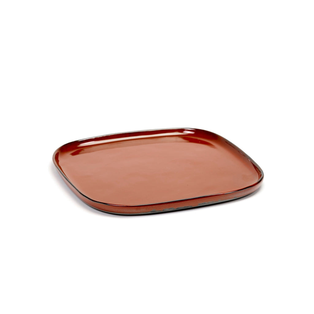 Terres De Rêves - Assiette Carrée L - Rust - Anita Le Grelle