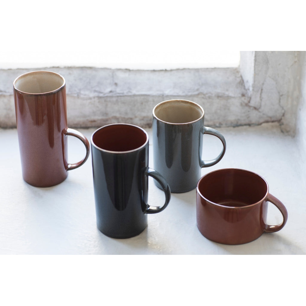 Terres De Rêves - 8 tazas de té - Azul ahumado/Gris brumoso - Anita Le Grelle