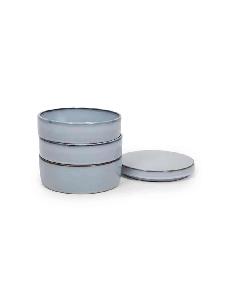 Set De 3 Bols Empilables - Bleu Pur