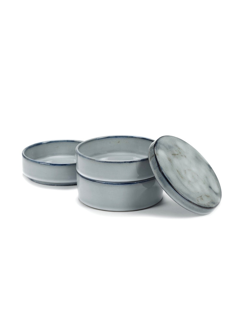 Set De 3 Bols Empilables - Bleu Pur