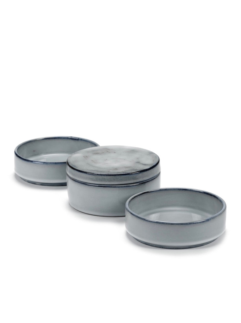 Set De 3 Bols Empilables - Bleu Pur