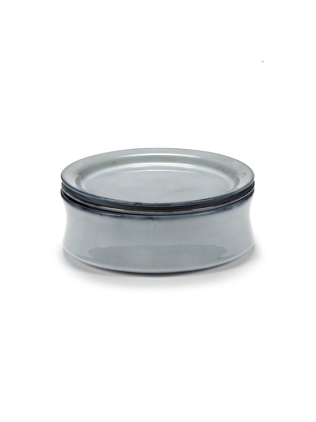 Bowl + 2 Plates - Blue Pure - By Pascale Naessens