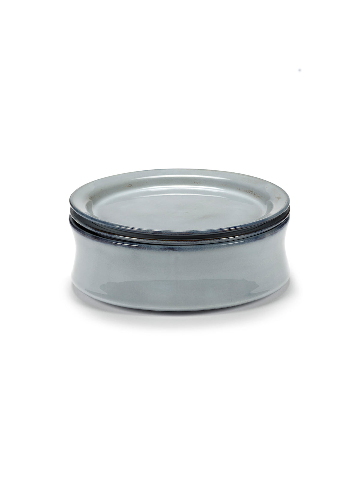 Bowl + 2 Plates - Blue Pure - By Pascale Naessens