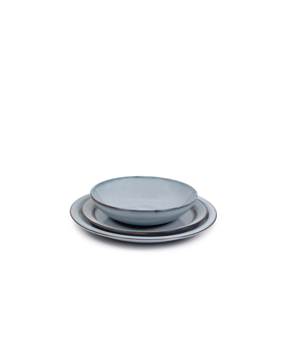 Set Of 4 High Plates - M - Pure Blue