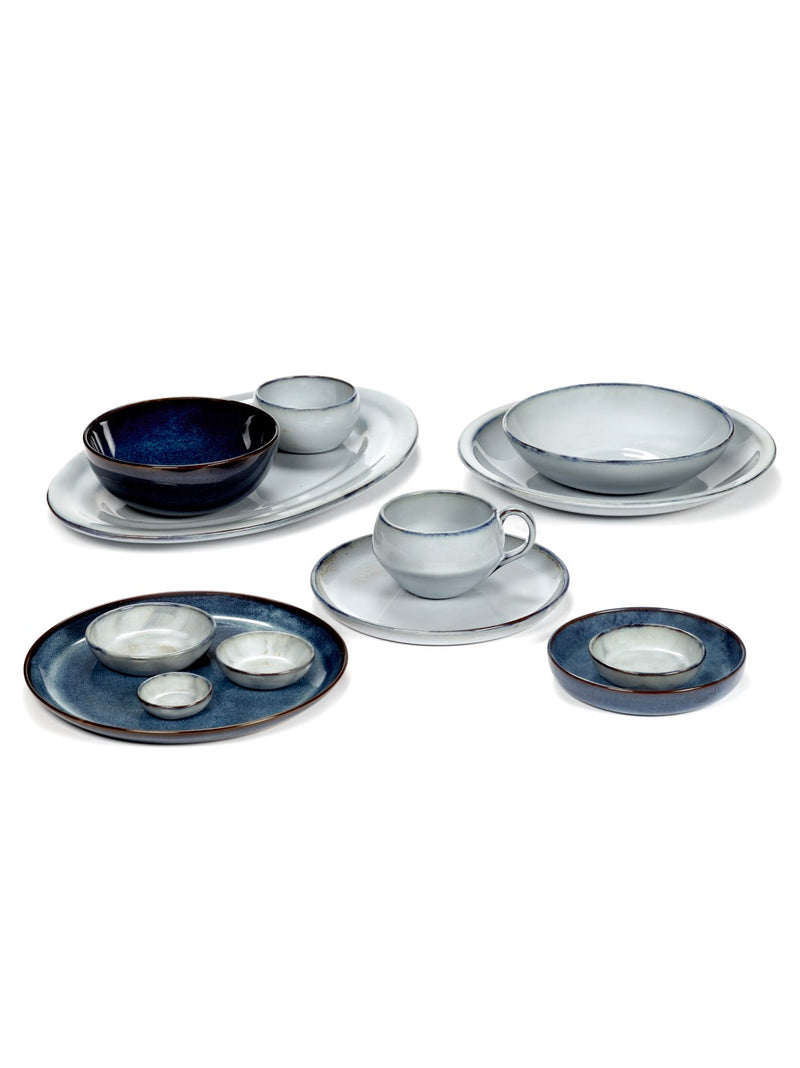 Lot De 4 Assiettes Hautes - L - Bleu Pur