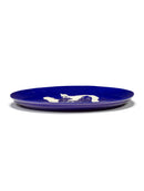 Plat De Service L - Bleu Foncé - Blanc Feast - By Ottolenghi