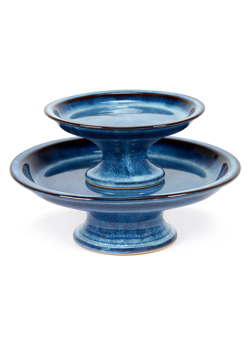 Cake Stand L - Dark Blue Pure - By Pascale Naessens