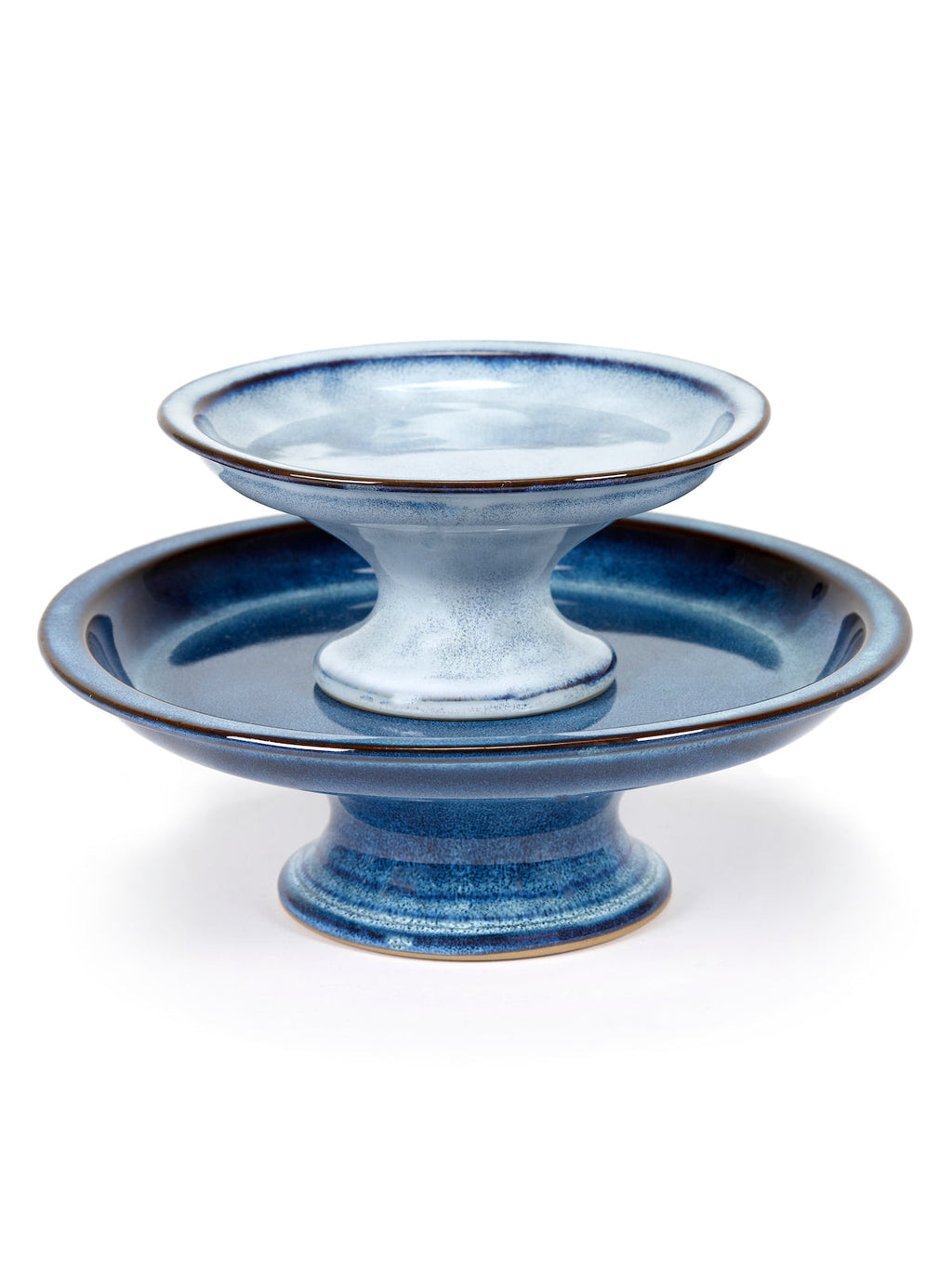 Cake Stand L - Dark Blue Pure - By Pascale Naessens