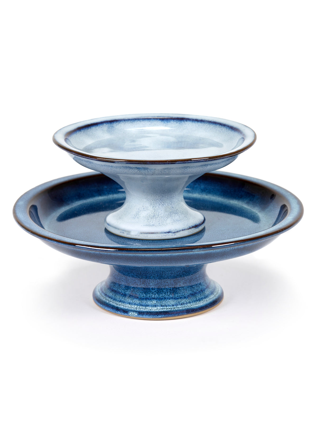 Cake Stand L - Dark Blue Pure - By Pascale Naessens