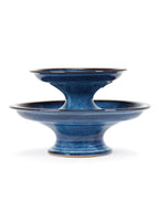 Cake Stand L - Dark Blue Pure - By Pascale Naessens
