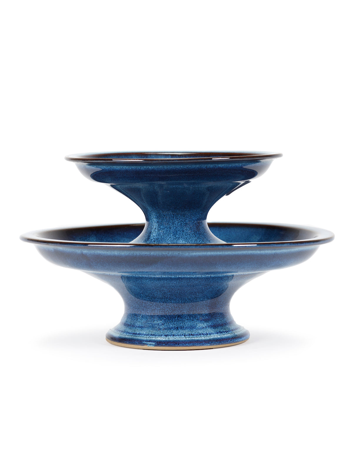 Cake Stand L - Dark Blue Pure - By Pascale Naessens