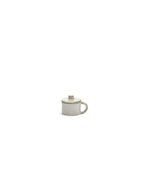 La Mère - Lot De 2 Tasses À Ristretto + Couvercles - Grès - Blanc Cassé