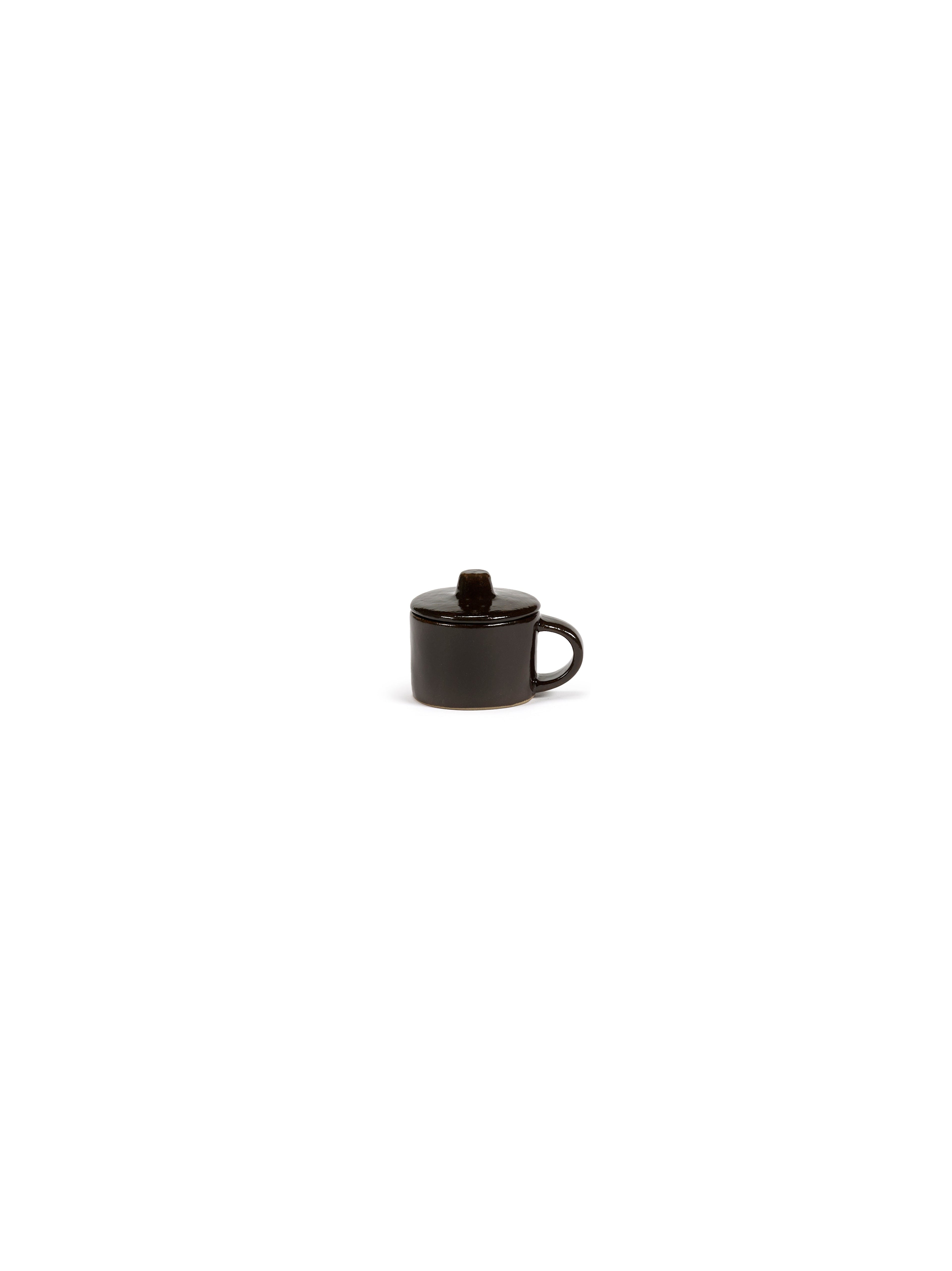 Set Of 2 La Mère Ebony Ristretto Cups + Lid - By Marie Michielssen