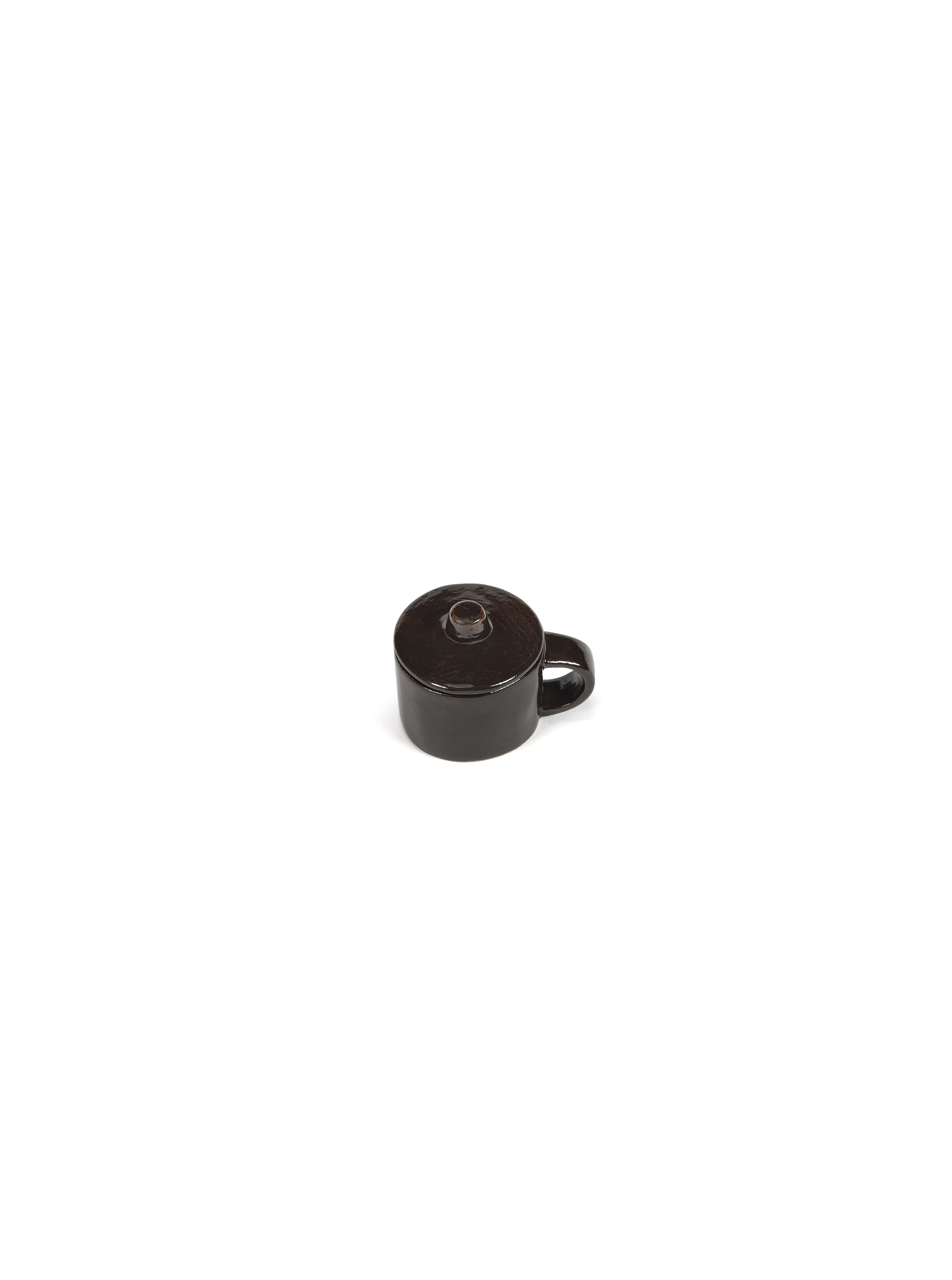 Set Of 2 La Mère Ebony Ristretto Cups + Lid - By Marie Michielssen